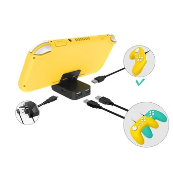 Foldable Charging Stand Hub 2-in-1 Charge Dock Stand Bracket for Nintend Switch Lite NS MINI Console
Foldable Charging Stand Hub 2-in-1 Charge Dock Stand Bracket for Nintend Switch Lite NS MINI Console