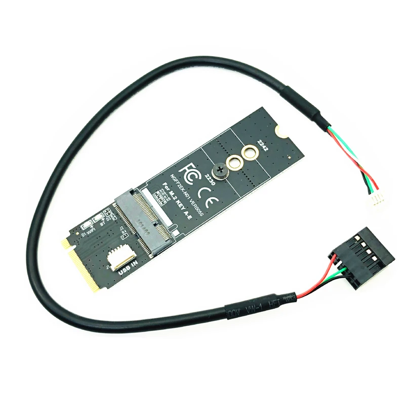 M.2 KEY-M к ключу A-E/E Адаптерная плата для NGFF PCIE протокол беспроводной сетевой карты