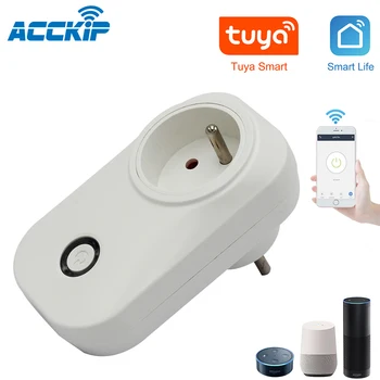 ACCKIP Prise Connectée WiFi 16A Mini Smart Plug Fonctionne via Android iOS Alexa Google Home Plug Adaptor with Energy Monitor
ACCKIP Prise Connectée WiFi 16A Mini Smart Plug Fonctionne via Android iOS Alexa Google Home Plug Adaptor with Energy Monitor
