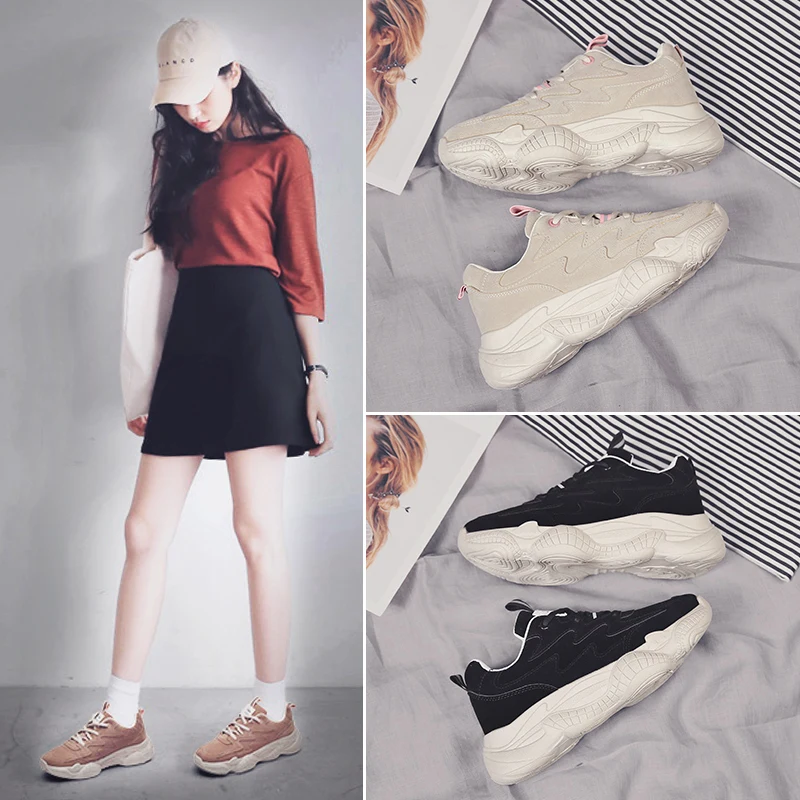 Female insulzzang2019 new casual sports shoes platform shoes 
Female insulzzang2019 new casual sports shoes platform shoes