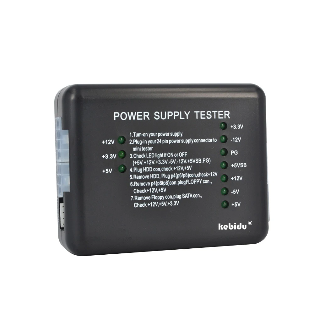 Новинка тестер источника питания 20/24 Pin PSU ATX SATA HDD светодиодный индикатор
