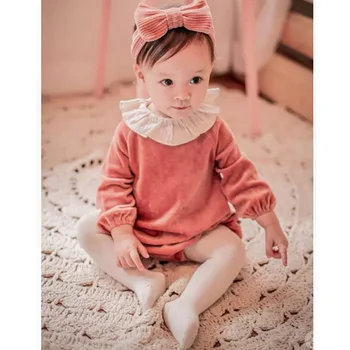 2018 Autumn And Winter 0123-Year-Old Baby Triangle Romper Velvet Female Baby Onesie Crawling Clothes Collar
2018 Autumn And Winter 0123-Year-Old Baby Triangle Romper Velvet Female Baby Onesie Crawling Clothes Collar