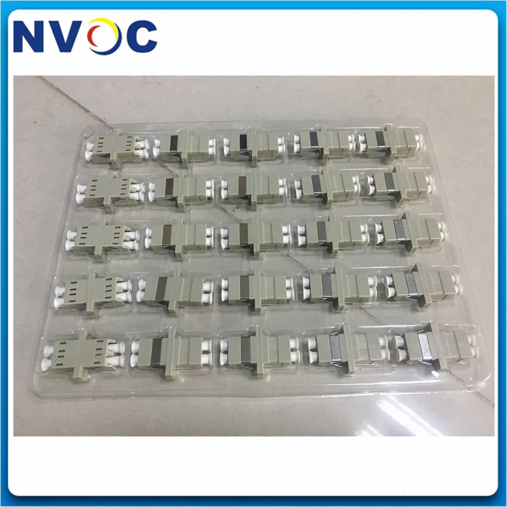 

100PcsLC/APC Duplex Single Mode OM3 OM4 MM Pink Gray Blue Fiber Optic Adapter,LCUPC SC Type Flange SM DX Optical Fiber Coupler