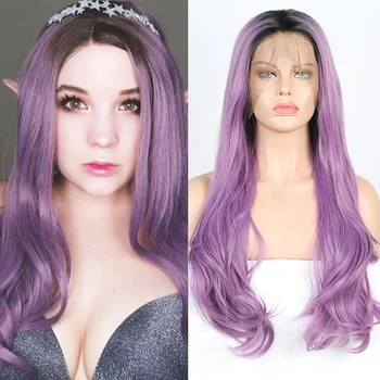 Charisma 13×6 Ombre Purple Long Natural Wave Synthetic Lace Front Wigs for Women with Middle Part Heat Resistant Fiber Hair
Charisma 13×6 Ombre Purple Long Natural Wave Synthetic Lace Front Wigs for Women with Middle Part Heat Resistant Fiber Hair