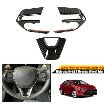 3x For Toyota Corolla 2019 2020 Hatchback Carbon Fiber Style Steering Wheel Trim Durable And Practical To Use
3x For Toyota Corolla 2019 2020 Hatchback Carbon Fiber Style Steering Wheel Trim Durable And Practical To Use