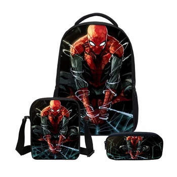 Disney 3 Pcs Set Spiderman School Backpacks Fashion 3D Printing Men Laptop Shoulder Bags Children Cool Super Hero Bookbag Boys
Disney 3 Pcs Set Spiderman School Backpacks Fashion 3D Printing Men Laptop Shoulder Bags Children Cool Super Hero Bookbag Boys