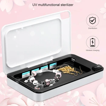 Multifunction UV Disinfection Box Wireless Charger 360 Degree Disinfection Box For Phone Watch Mirror Wireless Charging Pad
Multifunction UV Disinfection Box Wireless Charger 360 Degree Disinfection Box For Phone Watch Mirror Wireless Charging Pad