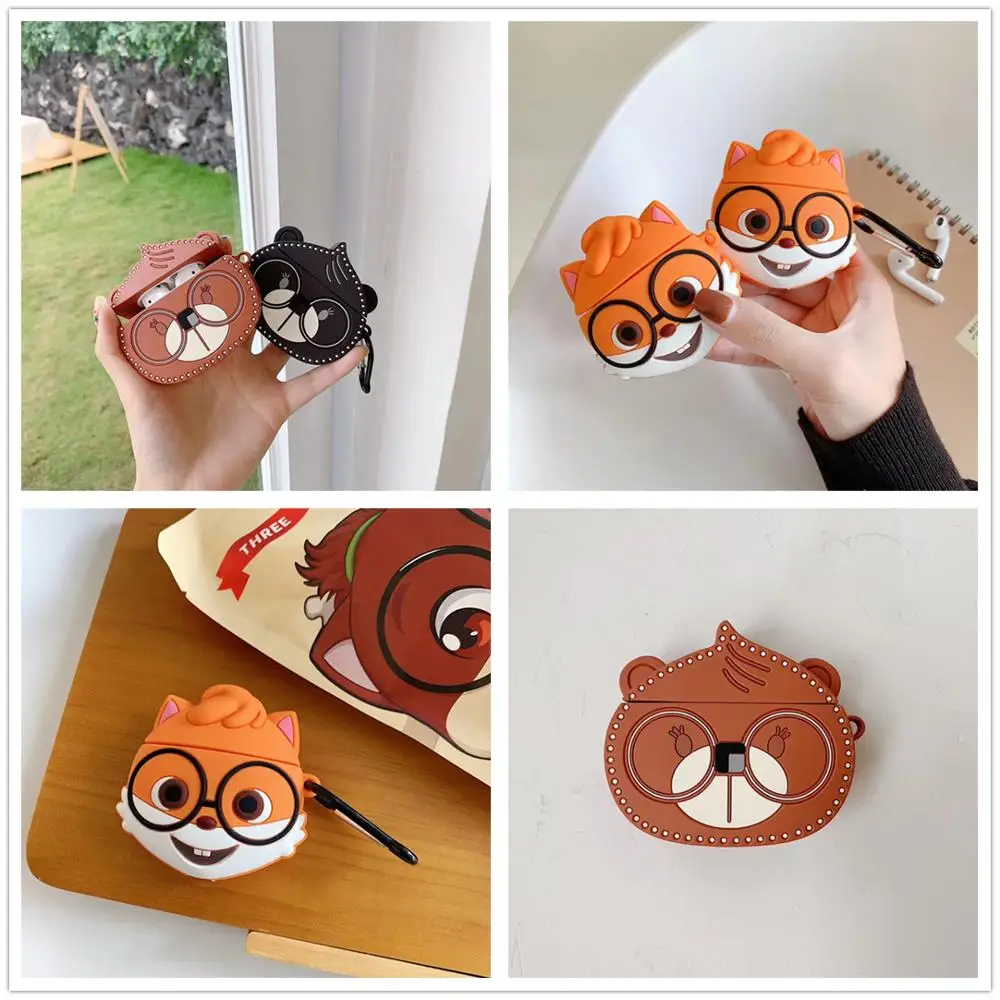 3D cute glasses bear squirrel+ring Bluetooth wireless headset set silicone cover For Airpods Earphone Protective anti-drop case
3D cute glasses bear squirrel+ring Bluetooth wireless headset set silicone cover For Airpods Earphone Protective anti-drop case