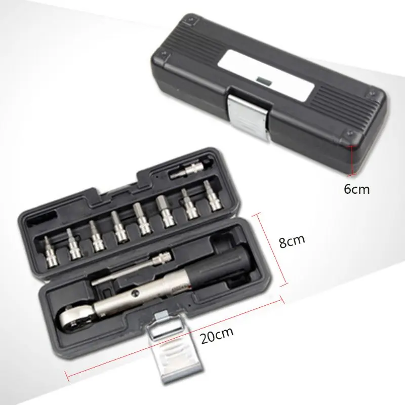 Bicycle Repair Tools Kit Torque Wrench Set Road MTB Bike Tools 1/4'' Torque Fix Set 2-24 NM
Bicycle Repair Tools Kit Torque Wrench Set Road MTB Bike Tools 1/4'' Torque Fix Set 2-24 NM