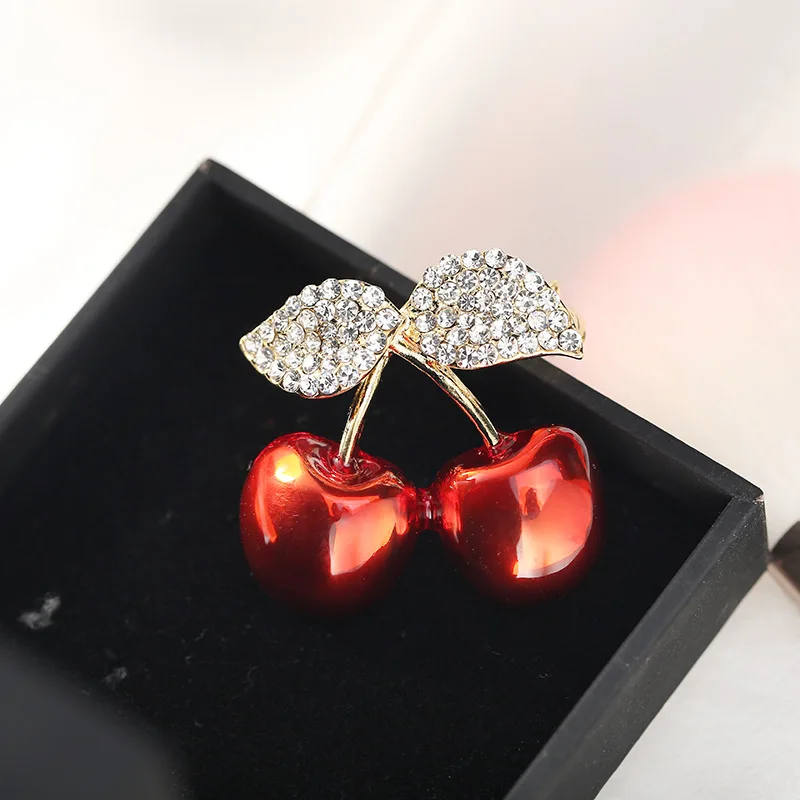 Cute Cherry Brooch Pin Simple Small Brooch Gifts Woman Crystal Jewelry Clothes Accessories
Cute Cherry Brooch Pin Simple Small Brooch Gifts Woman Crystal Jewelry Clothes Accessories