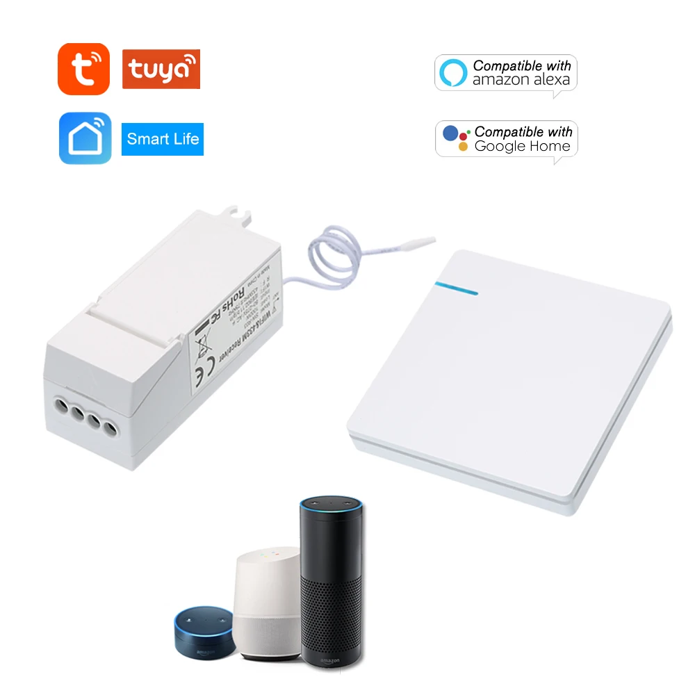 AC 80~275V Wireless Switch Transmitter Switch WIFI + 433MHz Receiver Controller No Wiring Remote Control Waterproof
AC 80~275V Wireless Switch Transmitter Switch WIFI + 433MHz Receiver Controller No Wiring Remote Control Waterproof