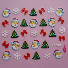 24 Designs en 1 ensemble hiver noël Style flocon de neige enveloppes complètes Nail Art transfert d'eau autocollants manucure décalcomanies bricolage offre spéciale(China)