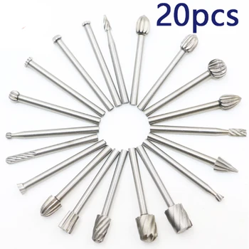 20pcs/Set HSS Rotary File 3.1mm Shank Alloy Files Wood Metal Sheet Engraving Carving Cutter Electric Grinding Accessories
20pcs/Set HSS Rotary File 3.1mm Shank Alloy Files Wood Metal Sheet Engraving Carving Cutter Electric Grinding Accessories
