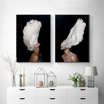 Abstract Feather Girl Canvas Prints Beauty Model Posters Wall Art Canvas Paintings Pictures Living Room Bedroom Home Decoration
Abstract Feather Girl Canvas Prints Beauty Model Posters Wall Art Canvas Paintings Pictures Living Room Bedroom Home Decoration