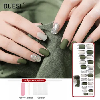 DUESI 30Pcs/Set Reusable False Nails Matte Design Artifical Tips Fingernail Full Cover Press On Fake Nail With Adhesivas Glue
DUESI 30Pcs/Set Reusable False Nails Matte Design Artifical Tips Fingernail Full Cover Press On Fake Nail With Adhesivas Glue
