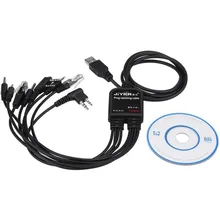 New 8 In 1 USB Programming Cable Multifunctional Compatible For Walkie Talkie KENWOOD/QuanSheng/HYT/Motorola/YAESU/ICOM Radio
New 8 In 1 USB Programming Cable Multifunctional Compatible For Walkie Talkie KENWOOD/QuanSheng/HYT/Motorola/YAESU/ICOM Radio