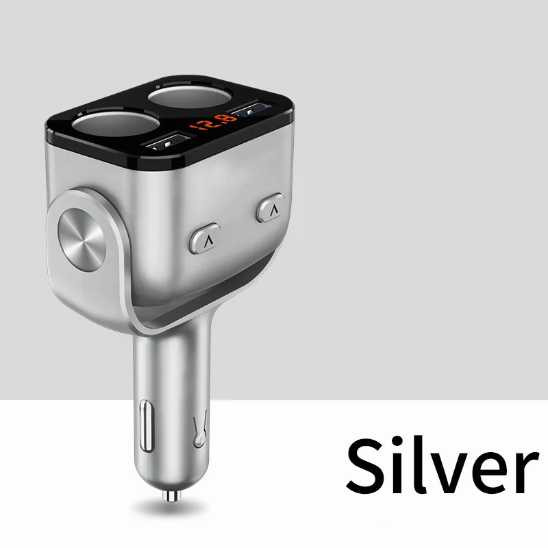 Car LCD Cigarette Lighter Socket Splitter Dual USB Port Fast Charger QC 3.0 Smart IC for auto-voltage detection
Car LCD Cigarette Lighter Socket Splitter Dual USB Port Fast Charger QC 3.0 Smart IC for auto-voltage detection