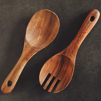 Wooden Serving Spoons Rice Scoop Salad Mixing Spoon Large Wood Kitchen Spoon Fork Short Handle Cutlery Set Wood Cooking Utensils
Wooden Serving Spoons Rice Scoop Salad Mixing Spoon Large Wood Kitchen Spoon Fork Short Handle Cutlery Set Wood Cooking Utensils