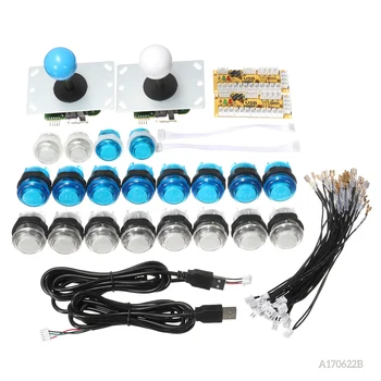 2 Players Zero Delay Joystick Arcade DIY Kit Parts LED Push Button+Joystick+USB Encoder Controller For Mame for Raspberry Pi 3
2 Players Zero Delay Joystick Arcade DIY Kit Parts LED Push Button+Joystick+USB Encoder Controller For Mame for Raspberry Pi 3