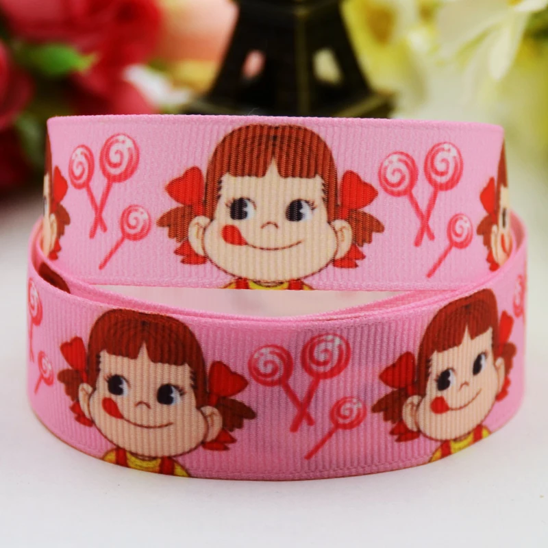 22 мм 25 38 75 Ruban satin Fujiya poke Cartoon Printed Grosgrain Ленточные швейные принадлежности бант