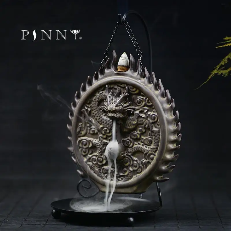 PINNY Creative Ceramic Backflow Incense Burner Dragon Sculptures Cone Censer Home Decor Incense Holder Free Shipping
PINNY Creative Ceramic Backflow Incense Burner Dragon Sculptures Cone Censer Home Decor Incense Holder Free Shipping