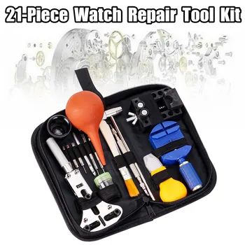 21-Piece Watch Repair Tool Kit Watch Link Pin Remover Case Opener Remover Spring Bar Repair Pry Screwdriver Watch Repair Tool
21-Piece Watch Repair Tool Kit Watch Link Pin Remover Case Opener Remover Spring Bar Repair Pry Screwdriver Watch Repair Tool