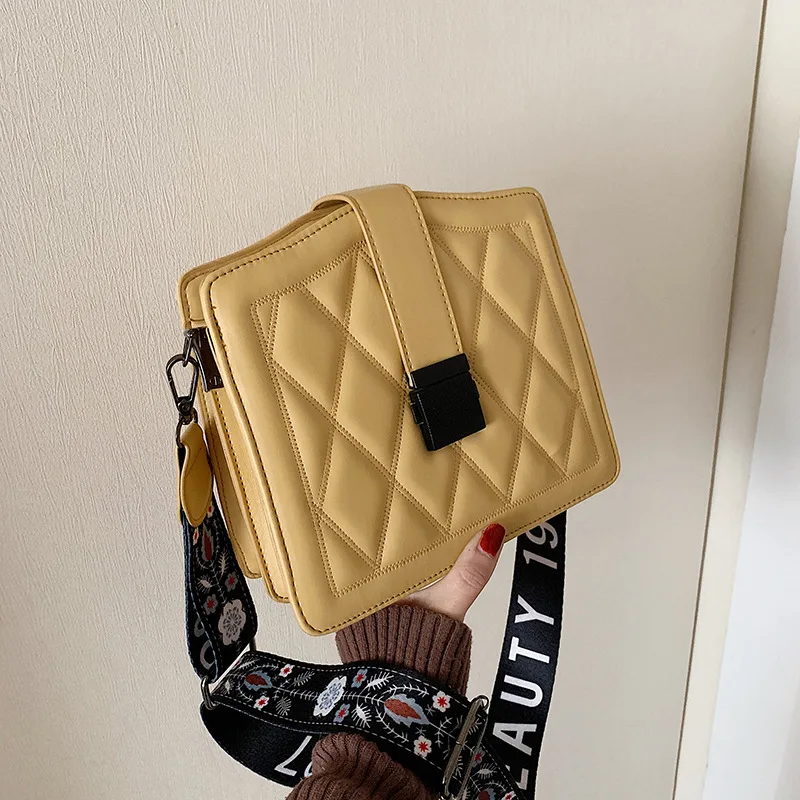 2020 Spring New Style WOMEN'S Bag Korean-style Rhombus Shoulder Square Sling Bag Versatile Printed Embroidered Shoulder Strap
2020 Spring New Style WOMEN'S Bag Korean-style Rhombus Shoulder Square Sling Bag Versatile Printed Embroidered Shoulder Strap