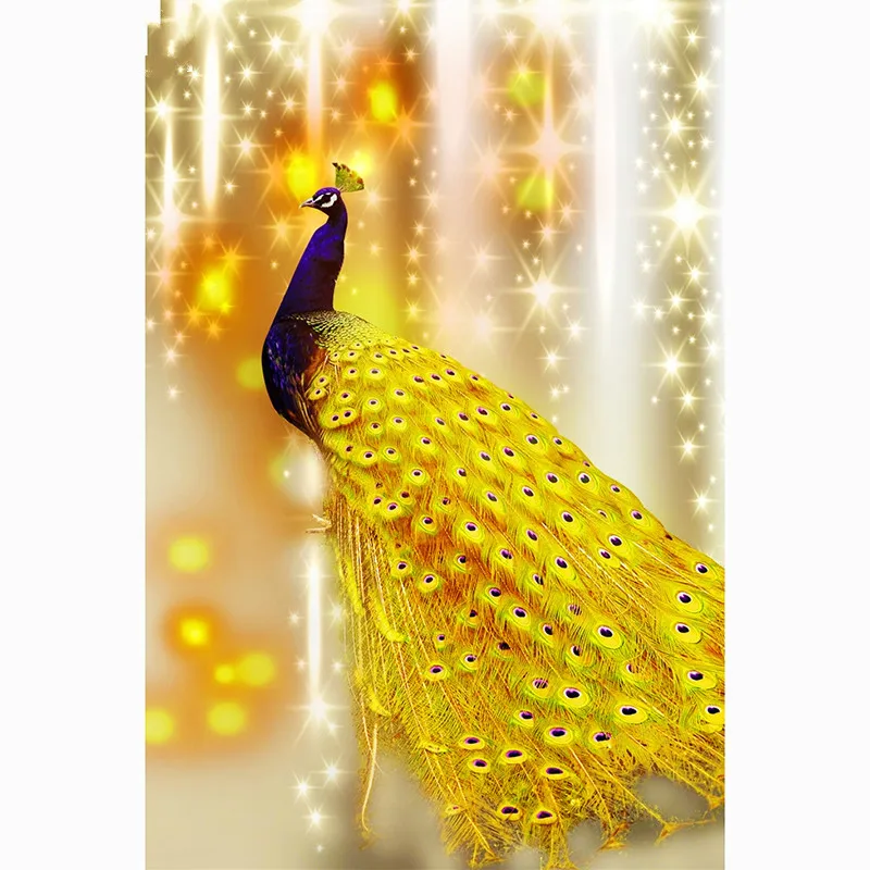 5D DIY Full Square Diamond Painting Cross Stitch "Golden Peacock" 3D Diamond Embroidery Rhinestone Mosaic Home Decor Gift
5D DIY Full Square Diamond Painting Cross Stitch "Golden Peacock" 3D Diamond Embroidery Rhinestone Mosaic Home Decor Gift