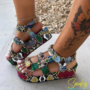 Snake Skin Beach Sandals Women's Summer Roman Slides Ladies Beautiful Slippers Leopard Print Outdoor Casual Non-slip Sandals
Snake Skin Beach Sandals Women's Summer Roman Slides Ladies Beautiful Slippers Leopard Print Outdoor Casual Non-slip Sandals