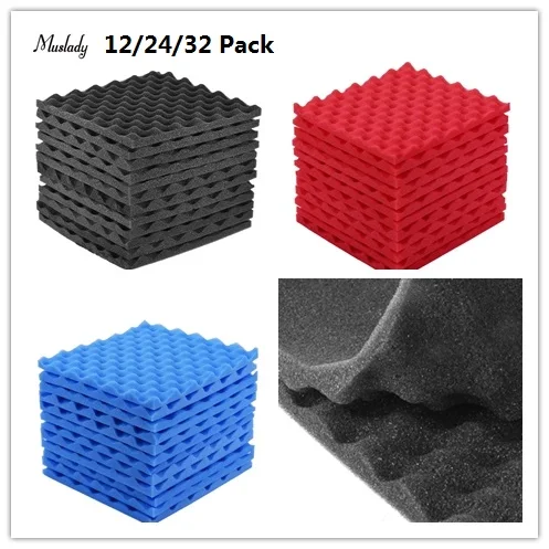 12/24/36pcs Acoustic Studio Foams Panels Sound Insulation Foam Soundproofing Sound Treatment Studio Room Absorption Tiles 30X30
12/24/36pcs Acoustic Studio Foams Panels Sound Insulation Foam Soundproofing Sound Treatment Studio Room Absorption Tiles 30X30