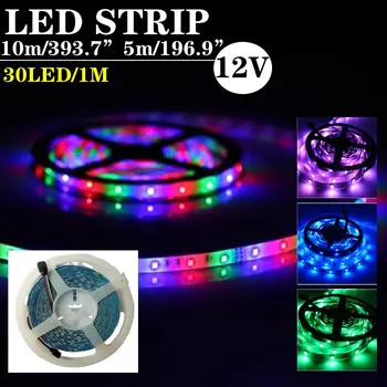 10m 5m 30 LEDs/M WiFi APP Control LED Strip Light RGB Waterproof SMD5050 DC12V LED Lighting Strings Flexible Ribbon Adapter Plug
10m 5m 30 LEDs/M WiFi APP Control LED Strip Light RGB Waterproof SMD5050 DC12V LED Lighting Strings Flexible Ribbon Adapter Plug