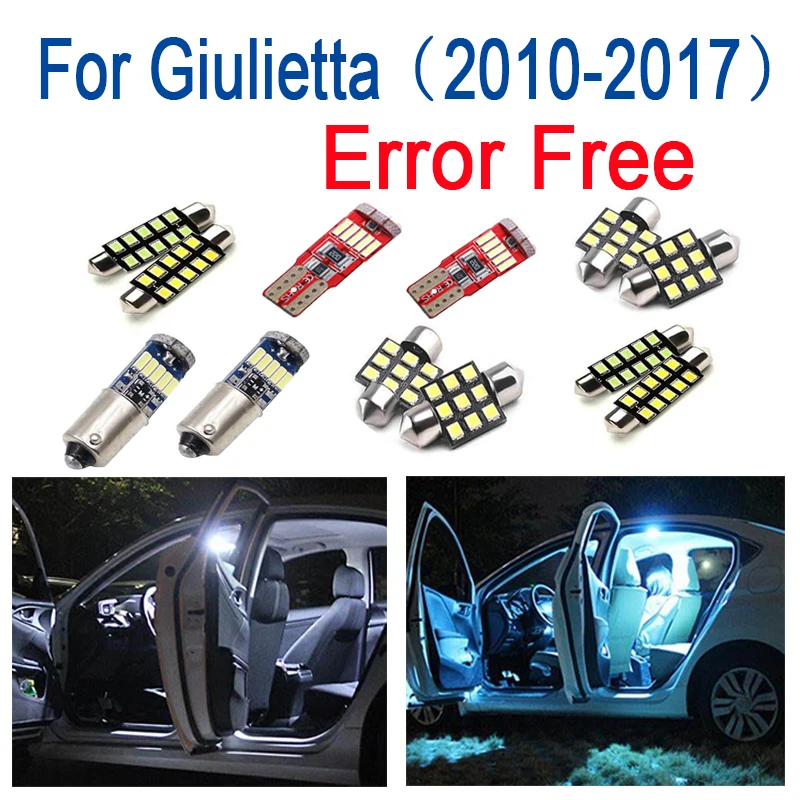 11pc x Perfect No Error LED bulb interior dome map light kit package for Alfa Romeo for Giulietta 940 2010-2017
11pc x Perfect No Error LED bulb interior dome map light kit package for Alfa Romeo for Giulietta 940 2010-2017