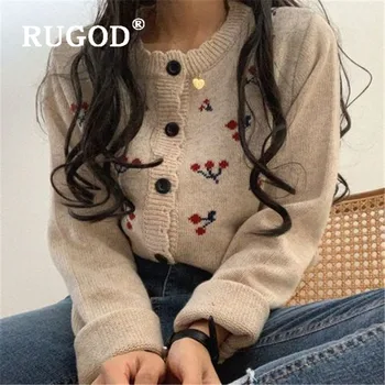 RUGOD 2019 New Korean Stlye Warm Cardigan Women Cherry Print Knitted Sweater Thicken Kawaii Clothes Winter Tops For Women
RUGOD 2019 New Korean Stlye Warm Cardigan Women Cherry Print Knitted Sweater Thicken Kawaii Clothes Winter Tops For Women