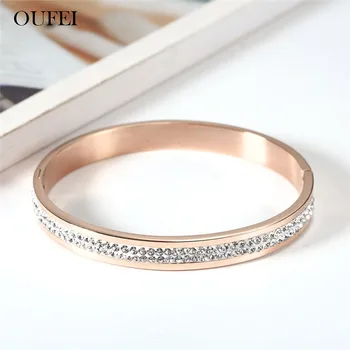 OUFEI Stainless Steel Jewelry Rose Gold Cuff Bracelets Bangles For Women Fashio Summer Jewellery Accessories Free Shiping
OUFEI Stainless Steel Jewelry Rose Gold Cuff Bracelets Bangles For Women Fashio Summer Jewellery Accessories Free Shiping