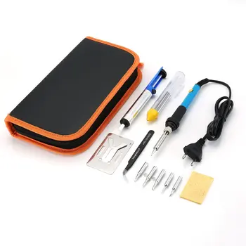 Electric Soldering Iron Solder Station Kit For Circuit Board Computer Mobile Phone Repair Soldering Iron Tool Kit
Electric Soldering Iron Solder Station Kit For Circuit Board Computer Mobile Phone Repair Soldering Iron Tool Kit