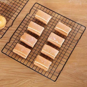 Grid Baking Tray Stainless Steel Nonstick Cooling Rack Cooling For Biscuit Cookie Pie Bread Cake Baking Rack JCFCY101