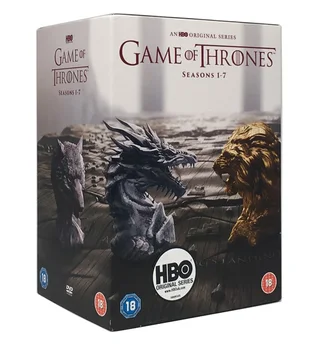 

Game of Thrones Season 1 2 3 4 5 6 7 Movies ( 34 DVD Discs ) English Box Set nglish French Latin Spanish Brazilian Portuguess