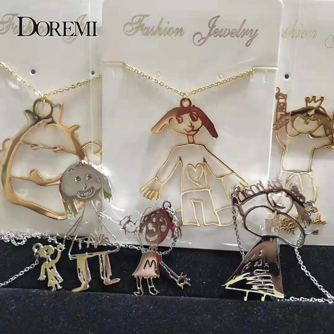 Детское ожерелье из нержавеющей стали DOREMI с индивидуальным дизайном и логотипом