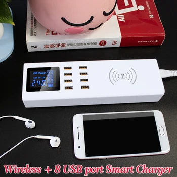 Qi Wireless Charger Smart USB Fast Charger Multi Ports Led Display Charging HUB Power Socket Adapter for Xiaomi Samsung Huawei
Qi Wireless Charger Smart USB Fast Charger Multi Ports Led Display Charging HUB Power Socket Adapter for Xiaomi Samsung Huawei