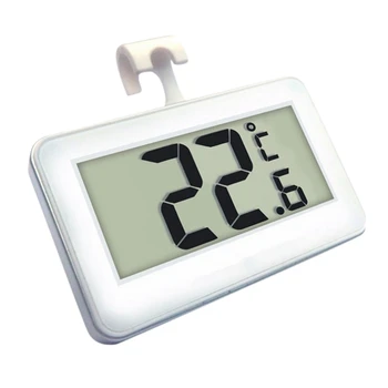 Digital Refrigerator Freezer Room Thermometer, No Frills Simple Operation, White 
Digital Refrigerator Freezer Room Thermometer, No Frills Simple Operation, White
