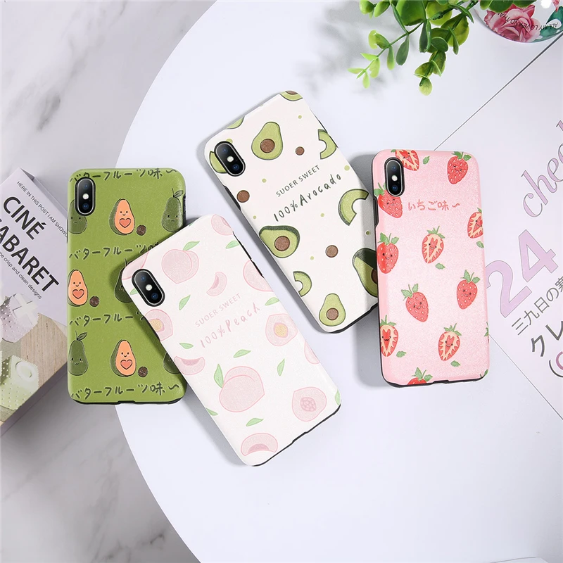 Ottwn Cute Fruit Phone Case For iphone X XR XS Max 8 7 6 6S Plus Strawberry Printed Silk Print Phone Back Cases Cover Shells
Ottwn Cute Fruit Phone Case For iphone X XR XS Max 8 7 6 6S Plus Strawberry Printed Silk Print Phone Back Cases Cover Shells