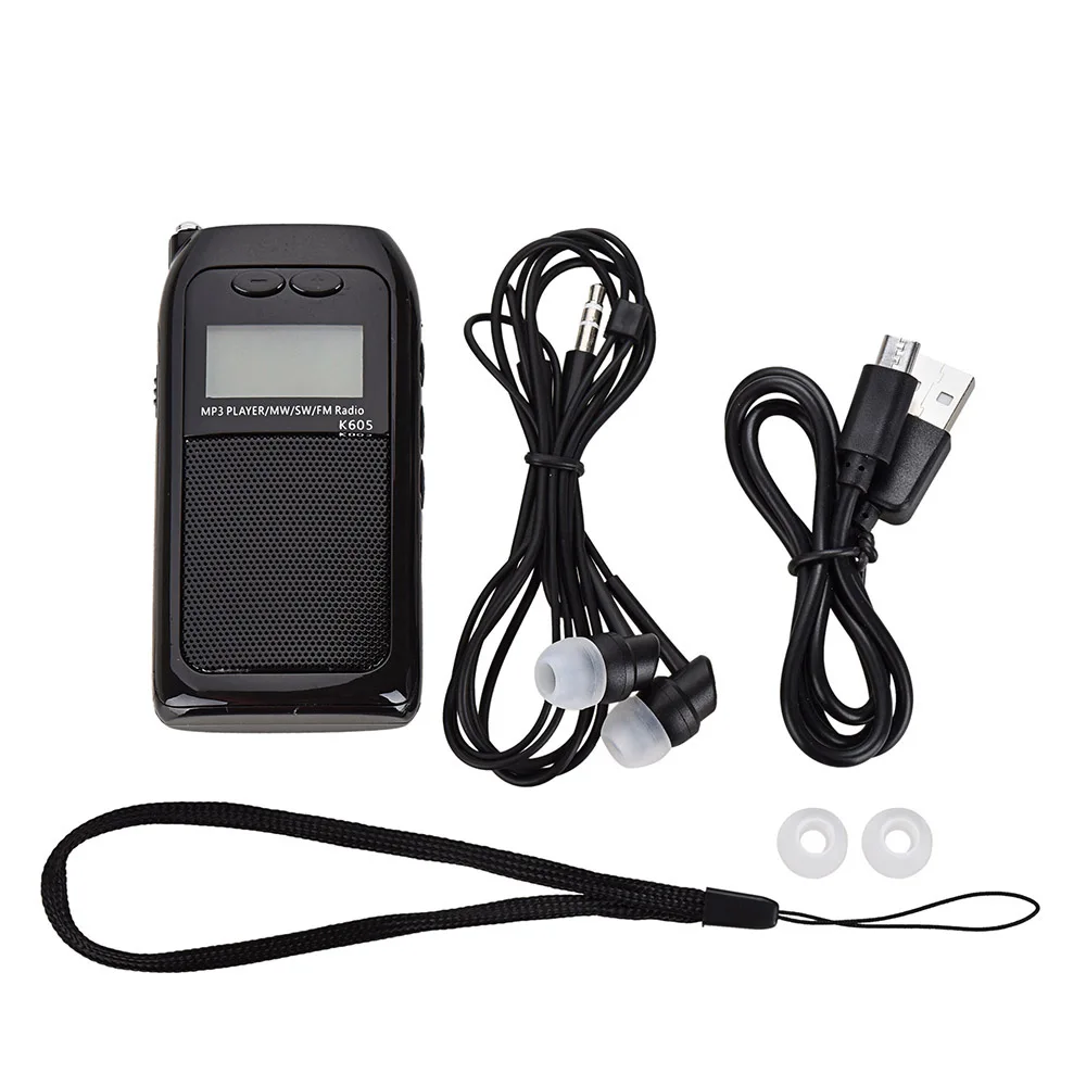 Portable Radio SW FM MW Mini Radio Pocket Stereo Radio Receiver Digital MP3 Player with earphones Support TF Card
Portable Radio SW FM MW Mini Radio Pocket Stereo Radio Receiver Digital MP3 Player with earphones Support TF Card