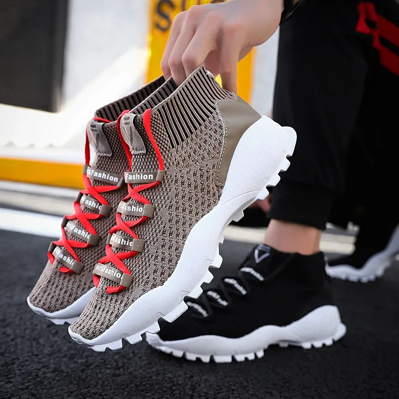 2020 New Light Weight Men Casual Shoes Sneakers Men Flying Woven Breathable Socks Shoes Rubber High Quality Couple Sport Shoes
2020 New Light Weight Men Casual Shoes Sneakers Men Flying Woven Breathable Socks Shoes Rubber High Quality Couple Sport Shoes