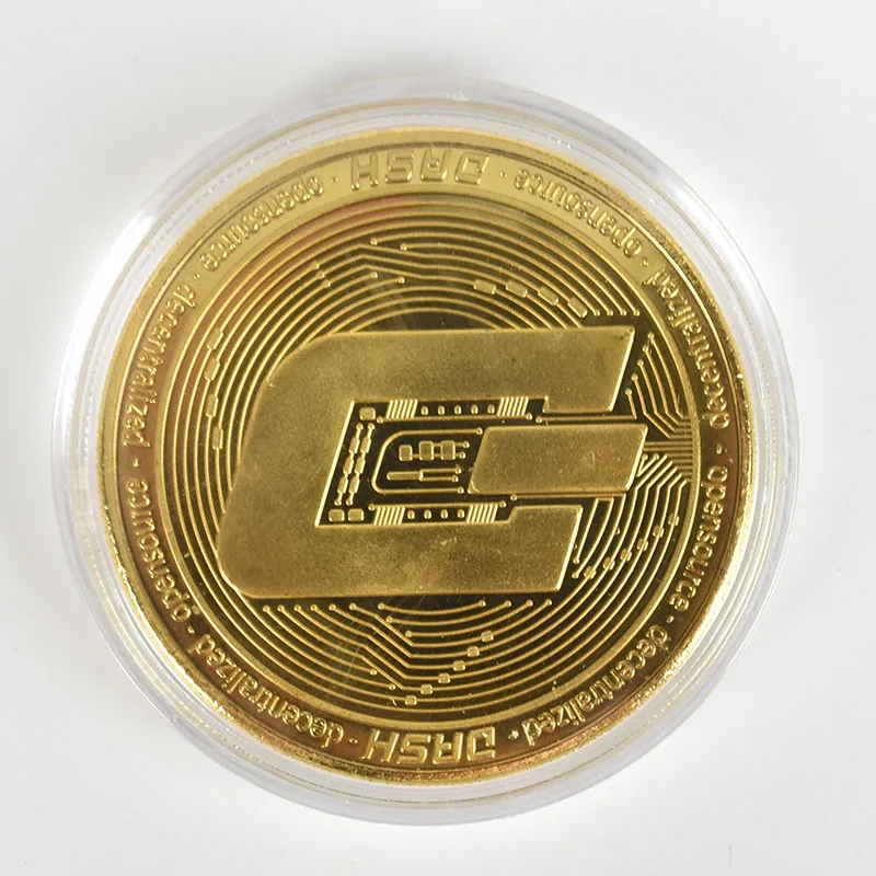 Позолоченная деталь Биткоин металлическая монета физическая криптовалюта