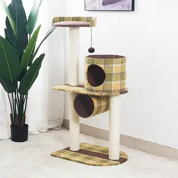 Large and medium cat climbing frame hammock cat nest cat tree integrated lattice cat jumping platform cat toy
Large and medium cat climbing frame hammock cat nest cat tree integrated lattice cat jumping platform cat toy
