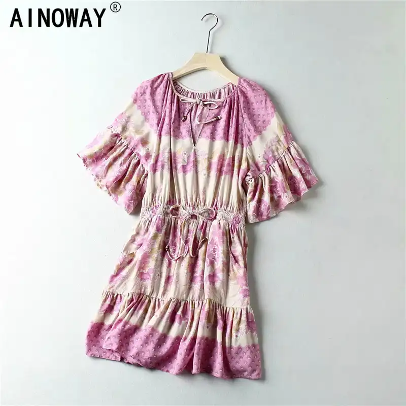 hippie floral dress