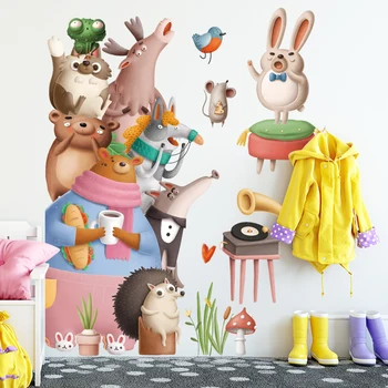 Home Decor Wall Sticker Cartoon Forest Animals Pyramid Concert for Kids Nursery Room Decoration Removable PVC Vinyl Mural Decals
Home Decor Wall Sticker Cartoon Forest Animals Pyramid Concert for Kids Nursery Room Decoration Removable PVC Vinyl Mural Decals