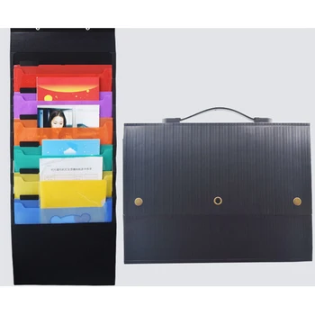 Paper File Folder Book Pencil Pen Case Hanging Organizer Wall Pocket Expanding File Folder Portable Document A4 Letter Holder 
Paper File Folder Book Pencil Pen Case Hanging Organizer Wall Pocket Expanding File Folder Portable Document A4 Letter Holder