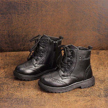 Dolakids Autumn winter children's leather shoes Martin boots boys' and girls' boots thicken snow boots baby soft-soled leather b
Dolakids Autumn winter children's leather shoes Martin boots boys' and girls' boots thicken snow boots baby soft-soled leather b