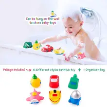 

1PC 6 Types Baby Bathing Toys Water Flashing Floating Rocket Led Kids Car Beach Airplane Submarine Up Lighting Automatic Cl Y1Y6